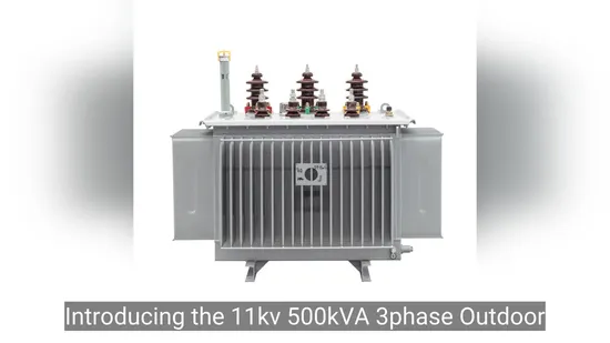 Paso eléctrico de corriente de voltaje de 500 kVA y 11 kV