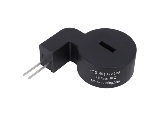 Minitransformador de corriente de alta precisión de 60 A y 100 A CC, clase 1:2500, 0,1, para medidor de energía trifásico